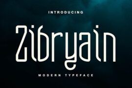 Zibryain demo Font